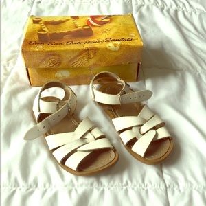 White salt waters sandals